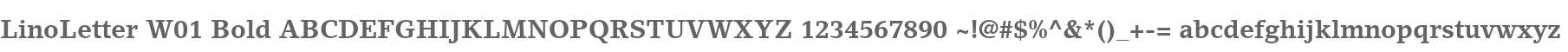 LinoLetter W01 Bold