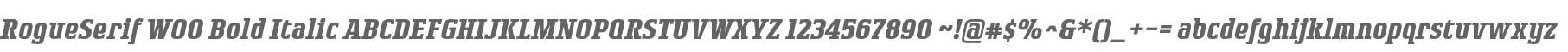 RogueSerif W00 Bold Italic