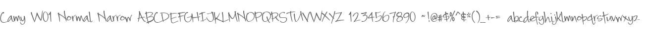 Camy W01 Normal Narrow
