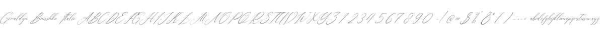 Geraldyn Brushko Italic