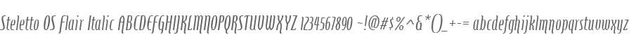 Steletto OS Flair Italic