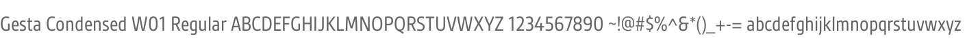 Gesta Condensed W01 Regular