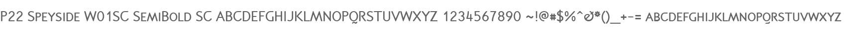 P22 Speyside W01SC SemiBold SC
