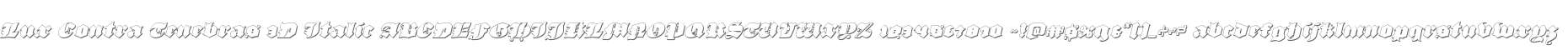 Lux Contra Tenebras 3D Italic