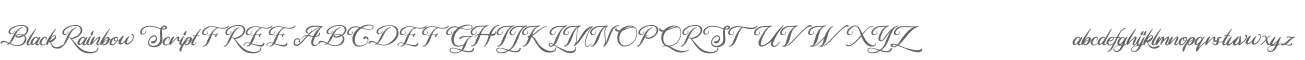 Black Rainbow Script FREE
