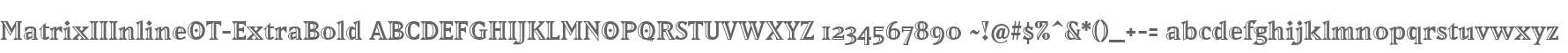 MatrixIIInlineOT-ExtraBold