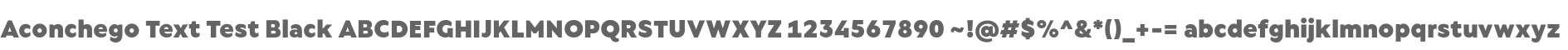 Aconchego Text Test Black