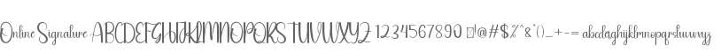 Online Signature