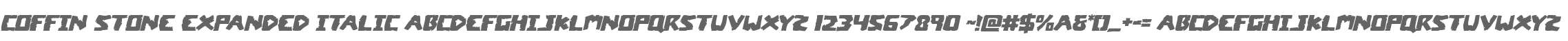 Coffin Stone Expanded Italic