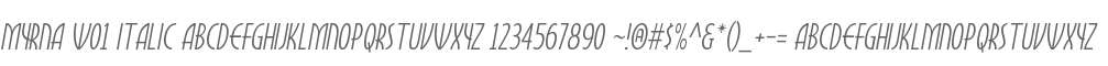 Myrna W01 Italic