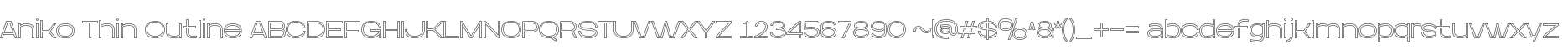 Aniko Thin Outline