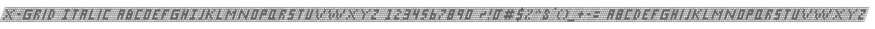 X-Grid Italic