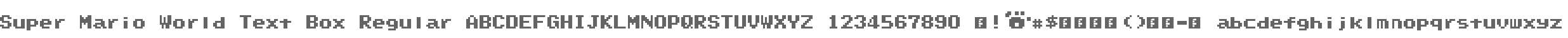 Super Mario World Text Box Regular