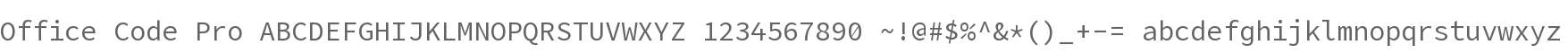 Office Code Pro