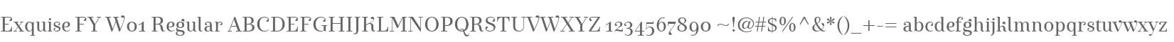 Exquise FY W01 Regular