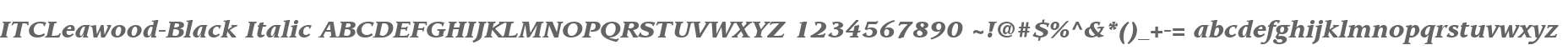 ITCLeawood-Black Italic