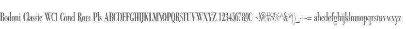 Bodoni Classic W01 Cond Rom Pls