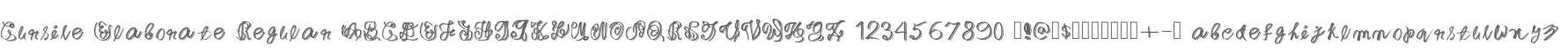 Cursive Elaborate Regular