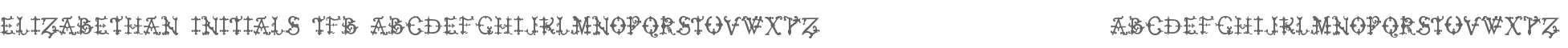 Elizabethan Initials tfb