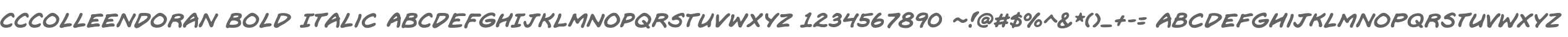 CCColleenDoran Bold Italic