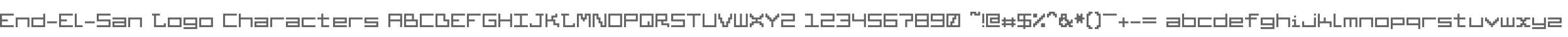 End-El-San Logo Characters