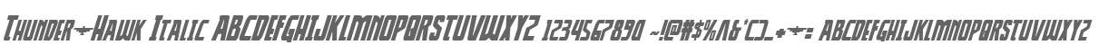 Thunder-Hawk Italic