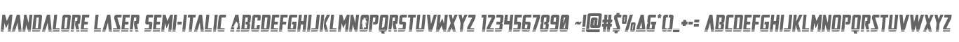 Mandalore Laser Semi-Italic