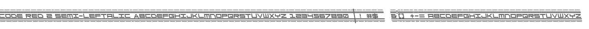 Code Red 2 Semi-Leftalic