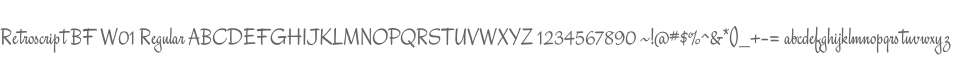 Retroscript BF W01 Regular