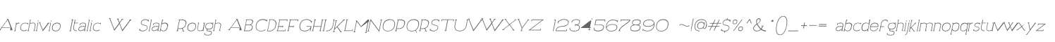 Archivio Italic W Slab Rough