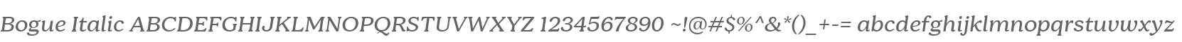 Bogue-Italic