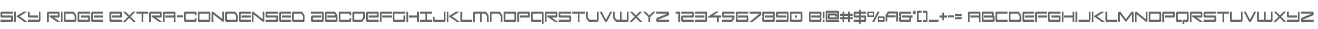 Sky Ridge Extra-Condensed