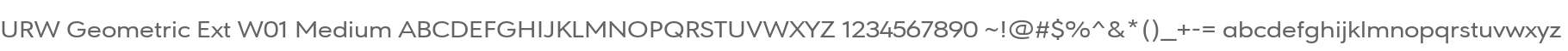 URW Geometric Ext W01 Medium