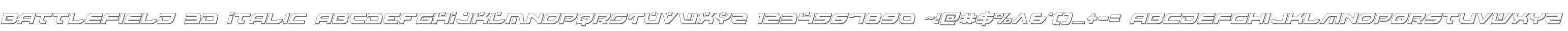 Battlefield 3D Italic