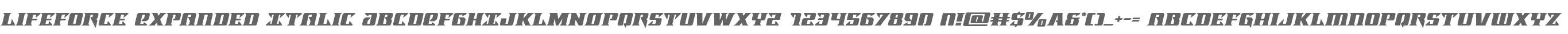 Lifeforce Expanded Italic