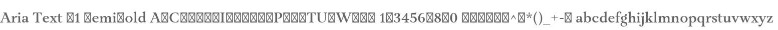 Aria Text G1 SemiBold