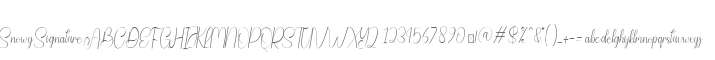 Snowy Signature