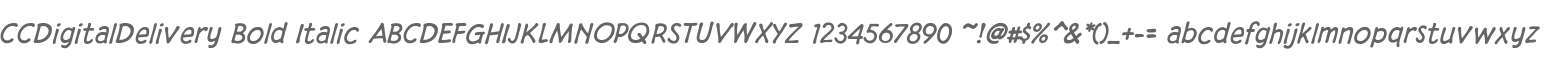 CCDigitalDelivery Bold Italic