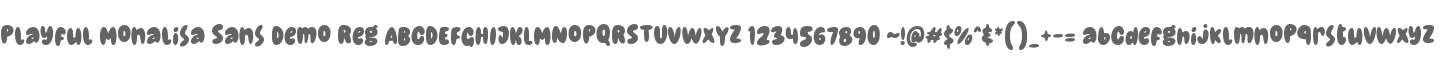 Playful Monalisa Sans Demo
