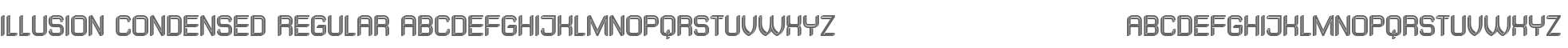 Illusion Condensed Regular