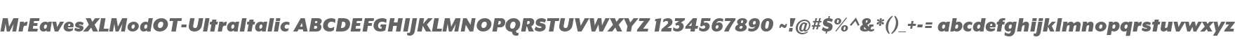 MrEavesXLModOT-UltraItalic