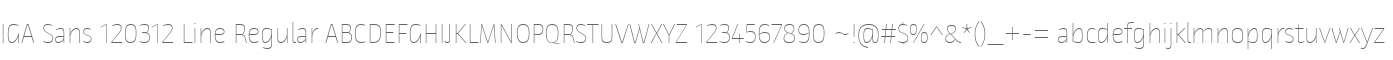 IGA Sans 120312 Line Regular