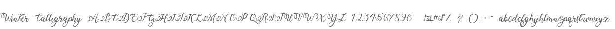 Winter Calligraphy