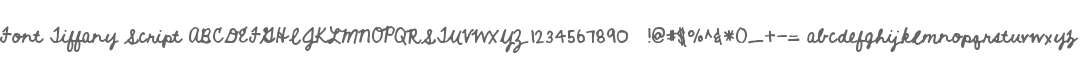 Font Tiffany Script