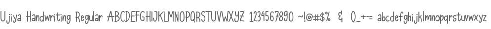 Ujiya Handwriting
