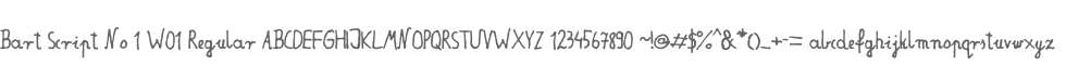 Bart Script No 1 W01 Regular