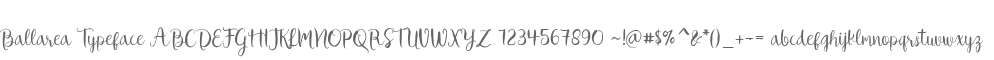 Ballarea Typeface