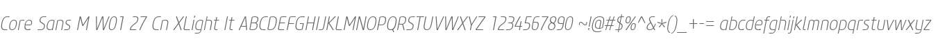 Core Sans M W01 27 Cn XLight It