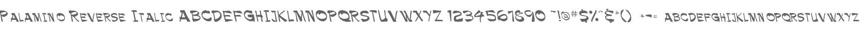 Palamino Reverse Italic