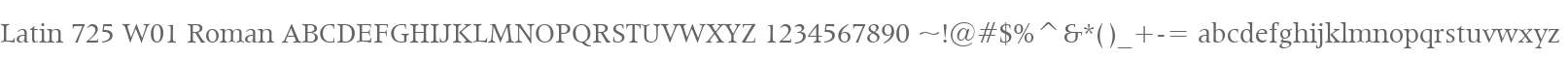 Latin 725 W01 Roman